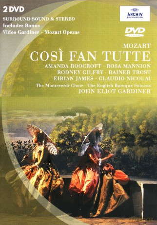 Von Otter Gardiner: Mozart Cosi Fan Tutte [2DVD]