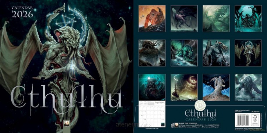 Kalendarz 2026 ścienny kwadrat Cthulhu [KALENDARZ]