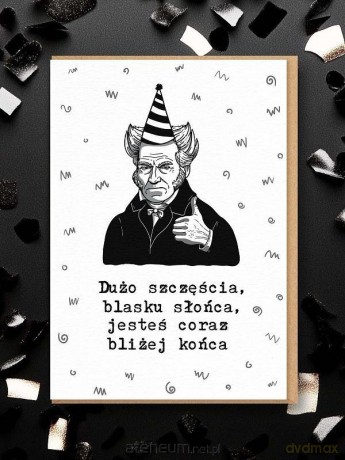 Karnet okolicznościowy Shopenhauer