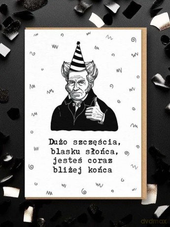 Karnet okolicznościowy Shopenhauer