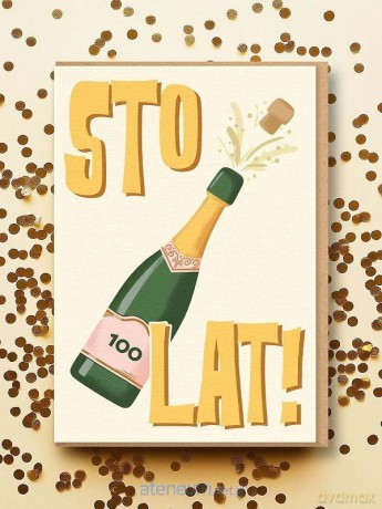 Karnet okolicznościowy Sto lat