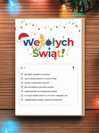 Karnet Wesołych Świąt
