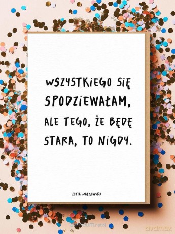 Karnet Wszystkiego się spodziewałam