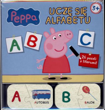 Uczę Się Alfabetu Świnka Peppa + Puzlle [KSIĄŻKA]