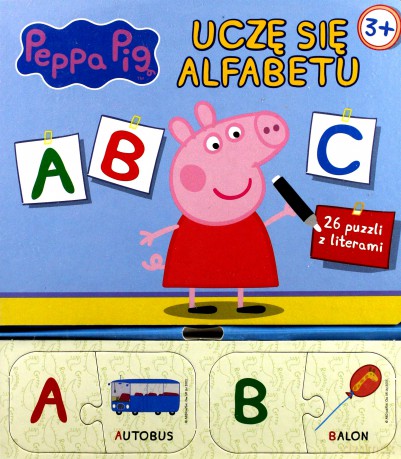 Uczę Się Alfabetu Świnka Peppa + Puzlle [KSIĄŻKA]