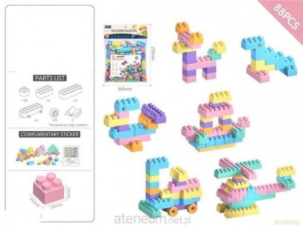 Klocki 88el pastel [KLOCKI]