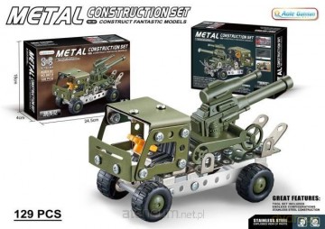 Konstruktor metalowy 129el [KLOCKI]