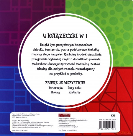 Kształty 4 Książeczki W 1 [KSIĄŻKA]