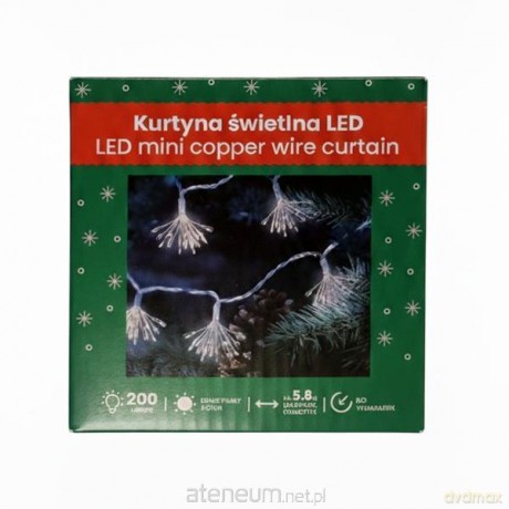Kurtyna świetlna LED zimnobiały 5,9m