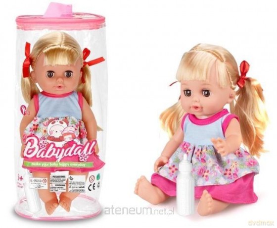 Lalka 35cm z butelką