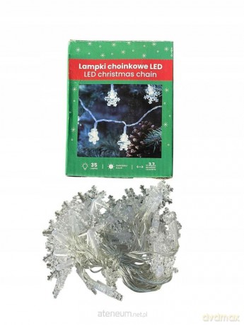 Lampki choinkowe LED zimnobiałe 3,7m