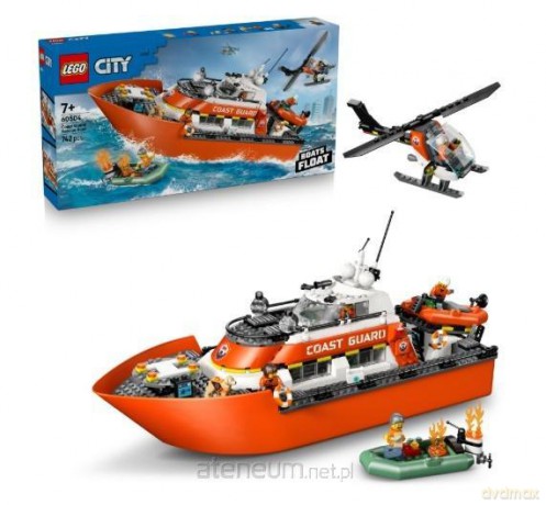 LEGO CITY Łódź ratunkowa i helikopter (60504) [KLOCKI]