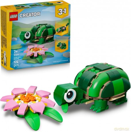 LEGO CREATOR Żółw i kwiat lilii wodnej (31377) [KLOCKI]