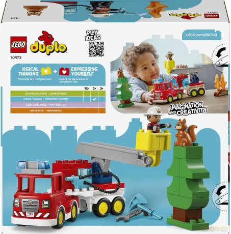 LEGO DUPLO Wóz strażacki z wężem i strażaki (10473) [KLOCKI]