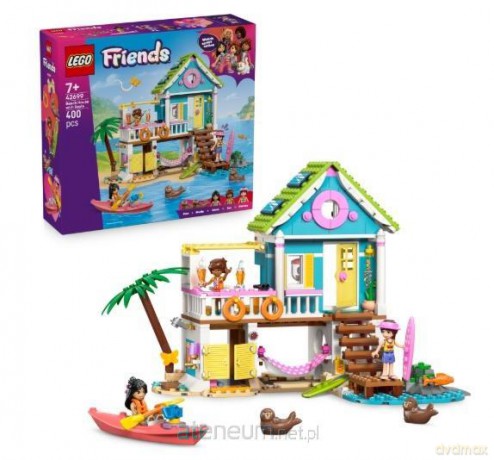 LEGO FRIENDS Domek na plaży z fokami (42699) [KLOCKI]