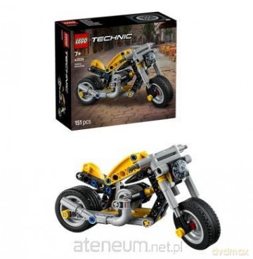 LEGO TECHNIC Żółty motocykl (42225) [KLOCKI]