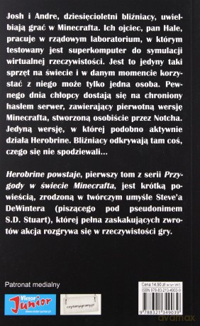 Przygody w świecie Minecrafta. Tom 1. Herobrine powstaje - S.D. Stuart [KSIĄŻKA]