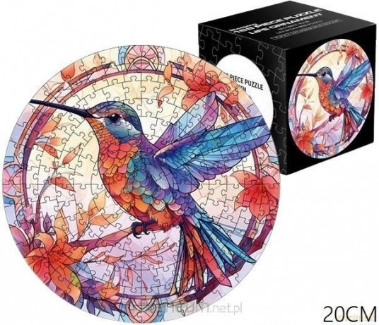MERKPOL 168 el. Witraż. Ptak [PUZZLE]