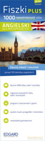 Fiszki Plus 1000 Najważniejszych Słów Angielski Dla Początkujących [KSIĄŻKA]+[CD]