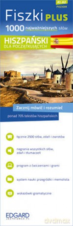 Fiszki Plus 1000 Najważniejszych Słów Hiszpański Dla Początkujących [KSIĄŻKA]+[CD]