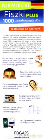 Fiszki Plus 1000 Najważniejszych Słów Niemiecki Dla Początkujących [KSIĄŻKA]+[CD]