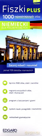 Fiszki Plus 1000 Najważniejszych Słów Niemiecki Dla Początkujących [KSIĄŻKA]+[CD]