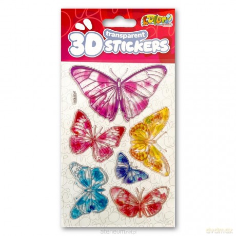 Naklejki 3D Transparent Six Butterflies