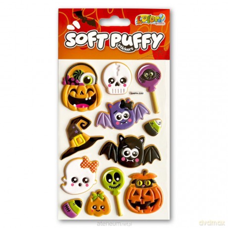 Naklejki puffy Halloween Heads