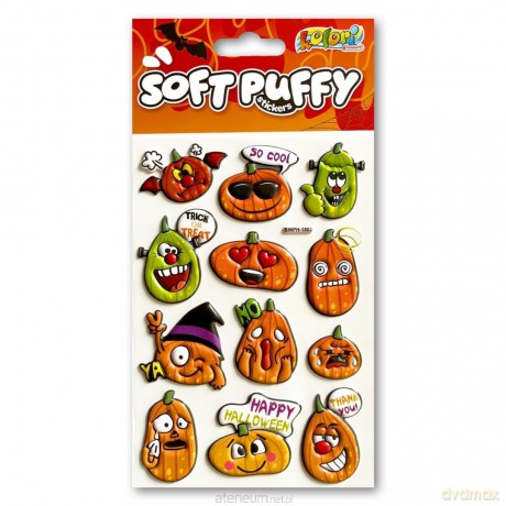 Naklejki puffy Halloween Pumpkins