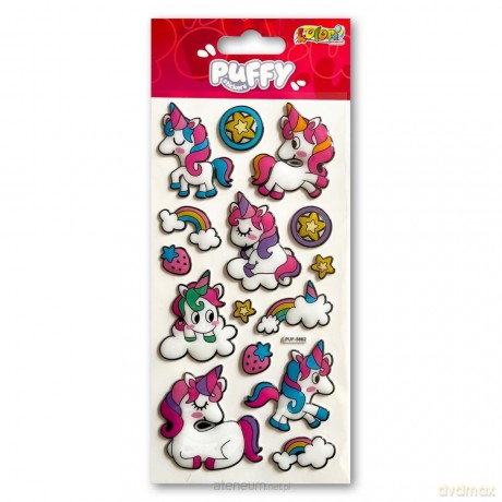 Naklejki puffy Unicorns