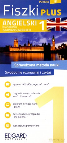 Angielski Fiszki Plus Dla Średnio Zaawansowanych 1 [KSIĄŻKA]