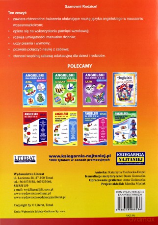 Pakiet Angielski Dla Dzieci 6-8 Lat Ćwiczenia Jesień Zima Nr 19-20 - Piechocka-Empel Katarzyna [KSIĄŻKA]