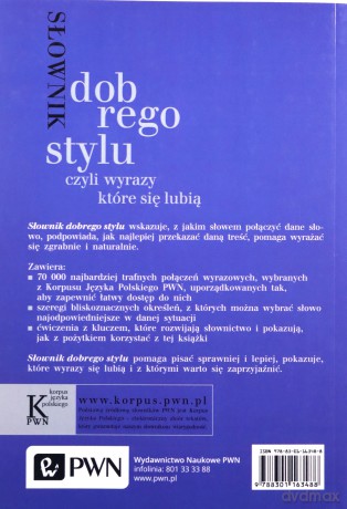 Słownik Dobrego Stylu Czyli Wyrazy Które Się Lubią - Mirosław Bańko [KSIĄŻKA]