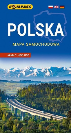 Polska mapa samochodowa 1:650 000 [KSIĄŻKA]