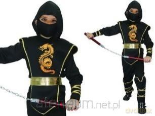 Strój Ninja wojownik rozmiar S 110-120 cm