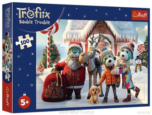 TREFL 100 el. Mikołaj i renifer na ratunek [PUZZLE]