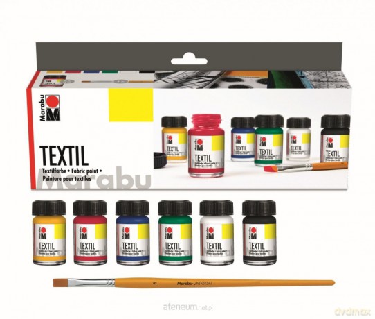 Zestaw farb do tkanin Textil starter 6x15ml