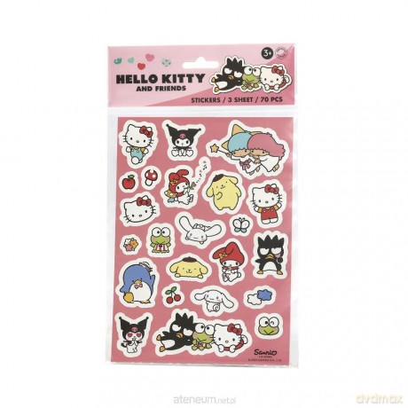 Zestaw naklejek Hello Kitty 70szt - Hello Kitty