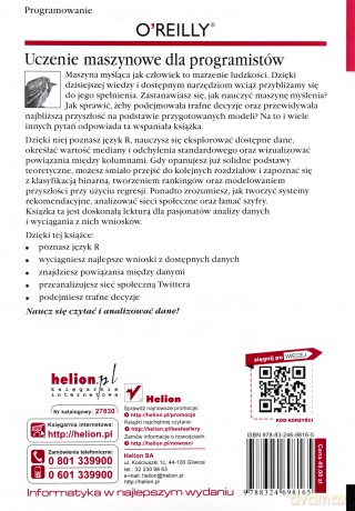Uczenie Maszynowe Dla Programistów - Drew Conway, John Myles White [KSIĄŻKA]