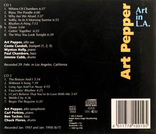 Art. Pepper: Art in L.A. [2CD]