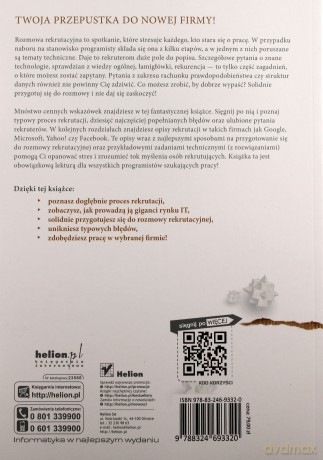 Rozmowa Rekrutacyjna Dla Programistów Przewodnik Do Sukcesu - Gayle Laakmann Mcdowell [KSIĄŻKA]