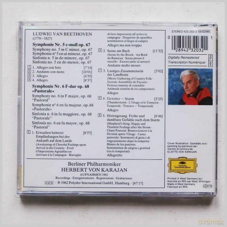 Berliner Philharmoniker & Herbert von Karajan: KARAJAN-EDITION ||| Beethoven: Symphonie Nr.5, Symphonie nr.6 >Pastorale< [CD]