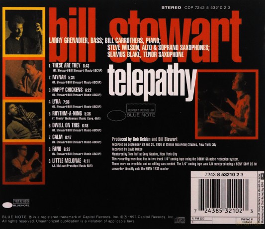Bill Stewart: Telepathy [CD]