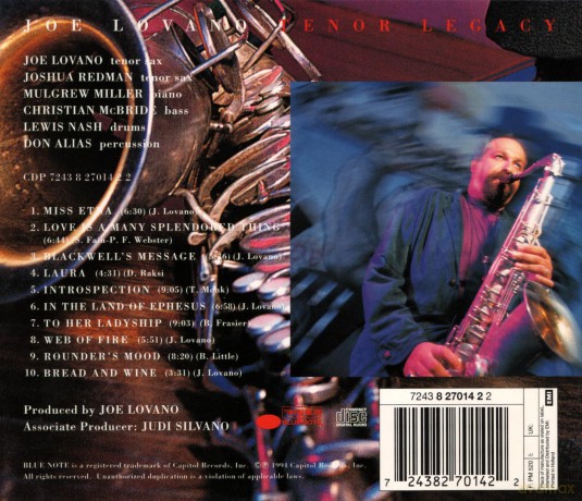 Joe Lovano: Tenor Legacy [CD]