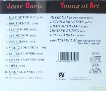Jesse Davis: Young At Art [CD]
