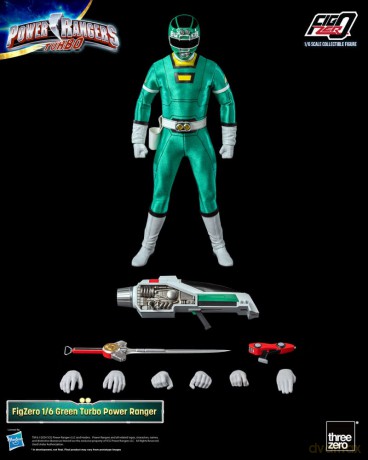 Power Rangers Turbo FigZero Action Figure 1/6 Green Turbo Power Ranger 30 cm
