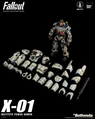 Fallout FigZero Action Figure 1/6 X-01 Institute Power Armor 37 cm