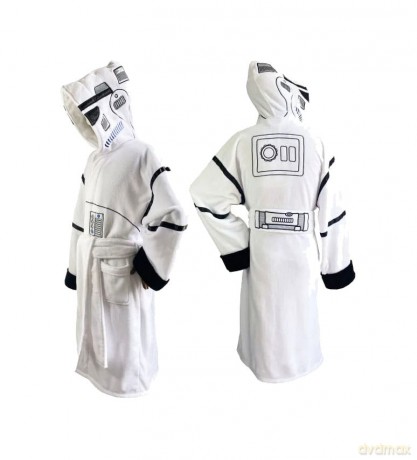 Star Wars Original Stormtrooper Fleece Bathrobe Stormtrooper White