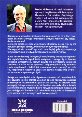 Focus Sztuka Koncentracji Jako Ukryte Dążenie Do Doskonałości - Daniel Goleman [KSIĄŻKA]