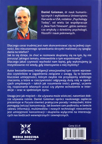 Focus Sztuka Koncentracji Jako Ukryte Dążenie Do Doskonałości - Daniel Goleman [KSIĄŻKA]